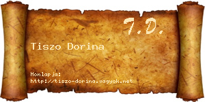 Tiszo Dorina névjegykártya